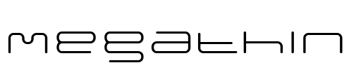 megathin Font Image