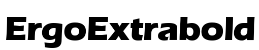 ErgoExtrabold Font Image