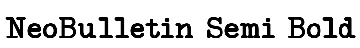 NeoBulletin Semi Bold