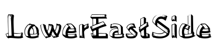 LowerEastSide Font Image