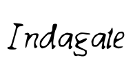 Indagate Font Image