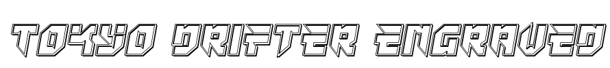 Tokyo Drifter Engraved Font Image