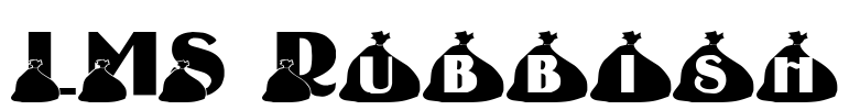 LMS Rubbish Font Image