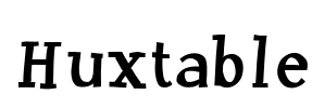 Huxtable Font Image