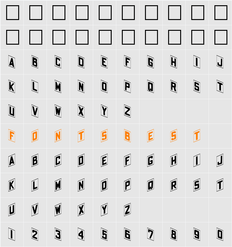 ShohlFold Character Map