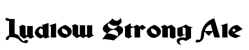 Ludlow Strong Ale Font Image