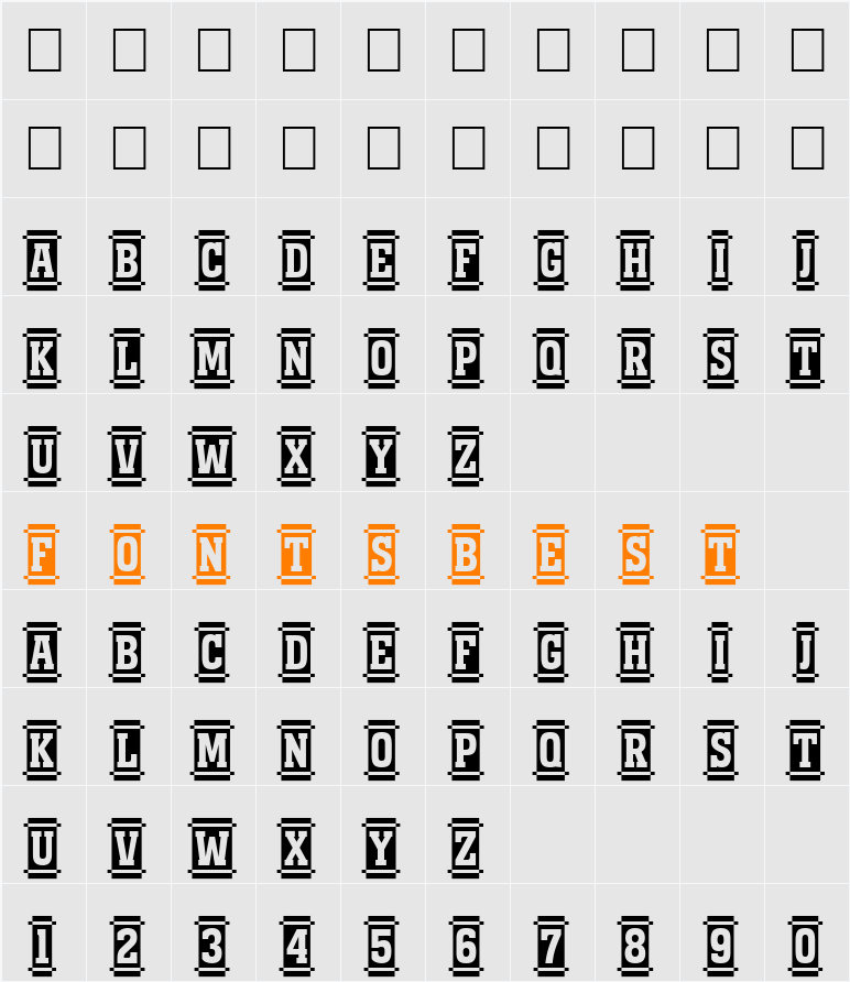 a_MonumentoTtlNrDcCm Character Map