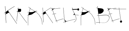 Krakelfabet Font Image