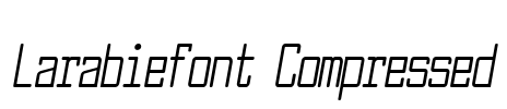 Larabiefont Compressed Font Image