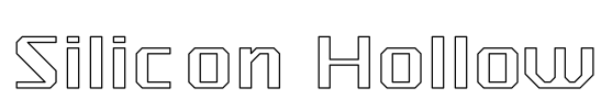 Silicon Hollow Font Image