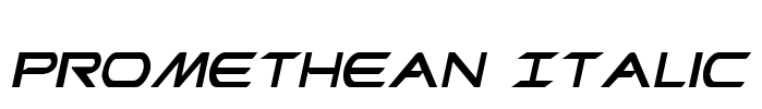 Promethean Italic Font Image
