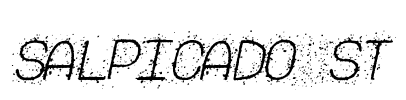 Salpicado St Font Image