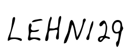 LEHN129 Font Image