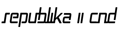 Republika II Cnd Font Image