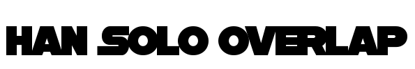 Han Solo Overlap Font Image
