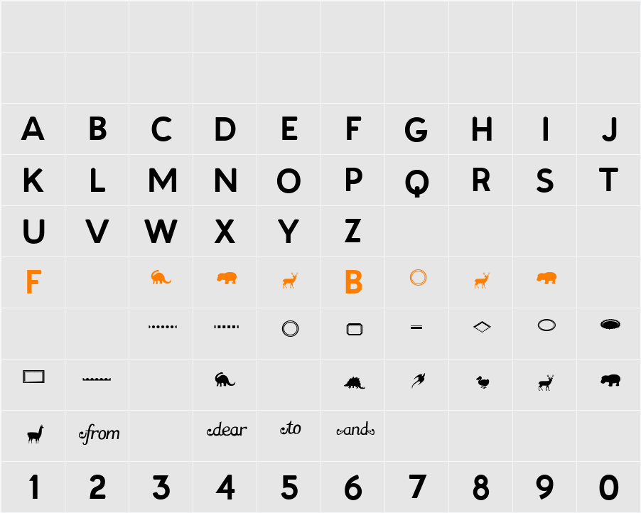 Patagonia Character Map