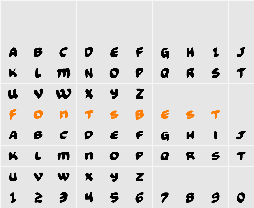 Funny Pages Character Map
