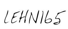 LEHN165 Font Image