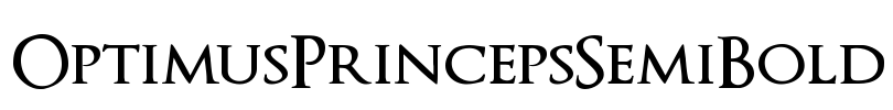 OptimusPrincepsSemiBold Font Image