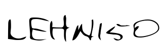 LEHN150 Font Image