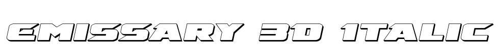 Emissary 3D Italic