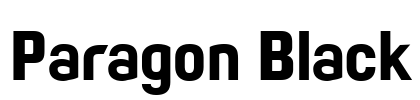 Paragon Black Font Image