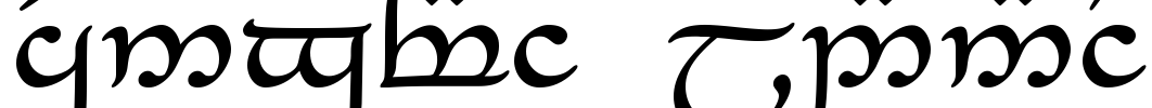 Tengwar_Eldanaro Font Image