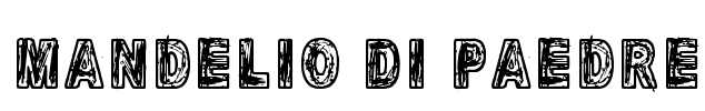 Mandelio Di Paedre Font Image