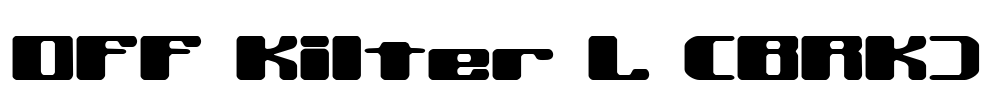Off Kilter L (BRK) Font Image