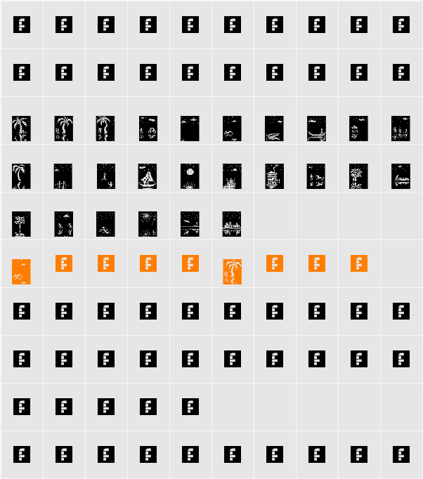 Pixelian Nights Character Map