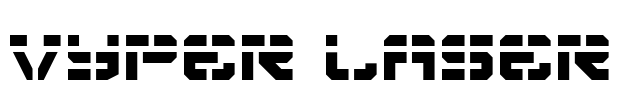Vyper Laser Font Image