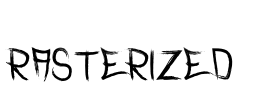Rasterized  Font Image