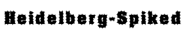 Heidelberg-Spiked Font Image