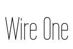 Wire One Font Image