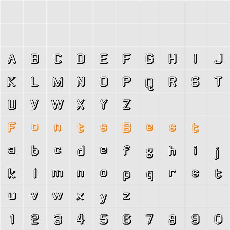 ZyphyteOffset Character Map