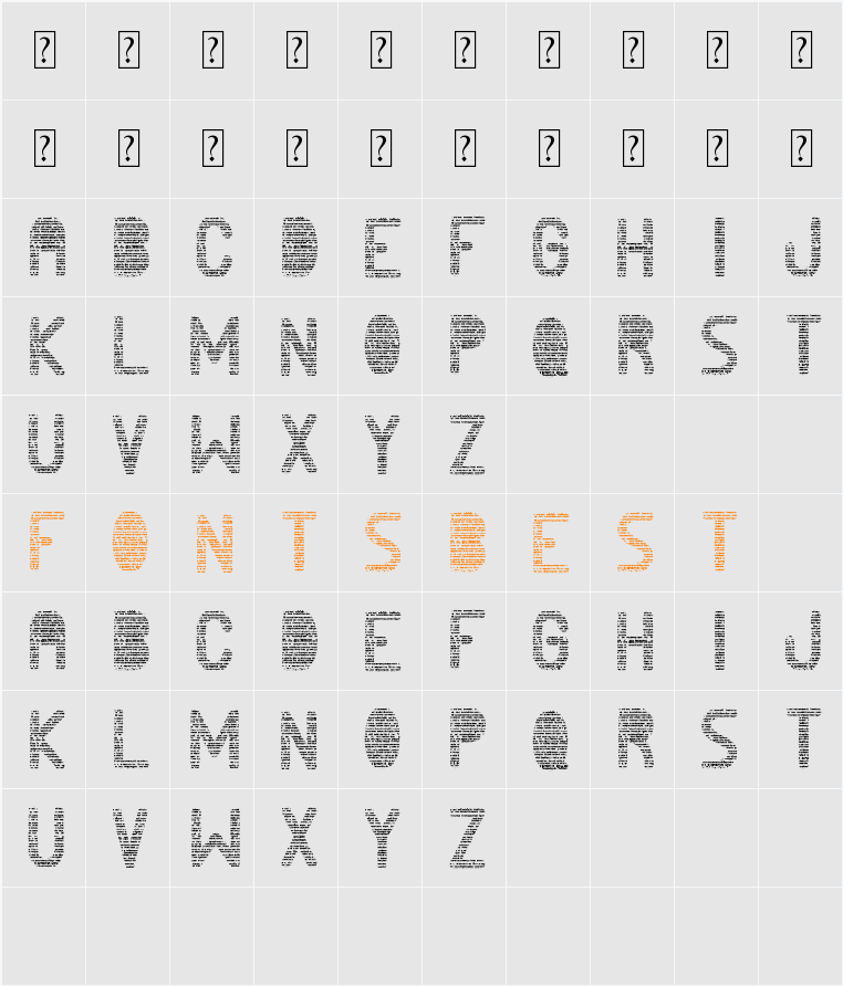 News papers st Character Map