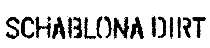 SCHABLONA DIRT Font Image