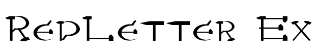 RedLetter Ex Font Image