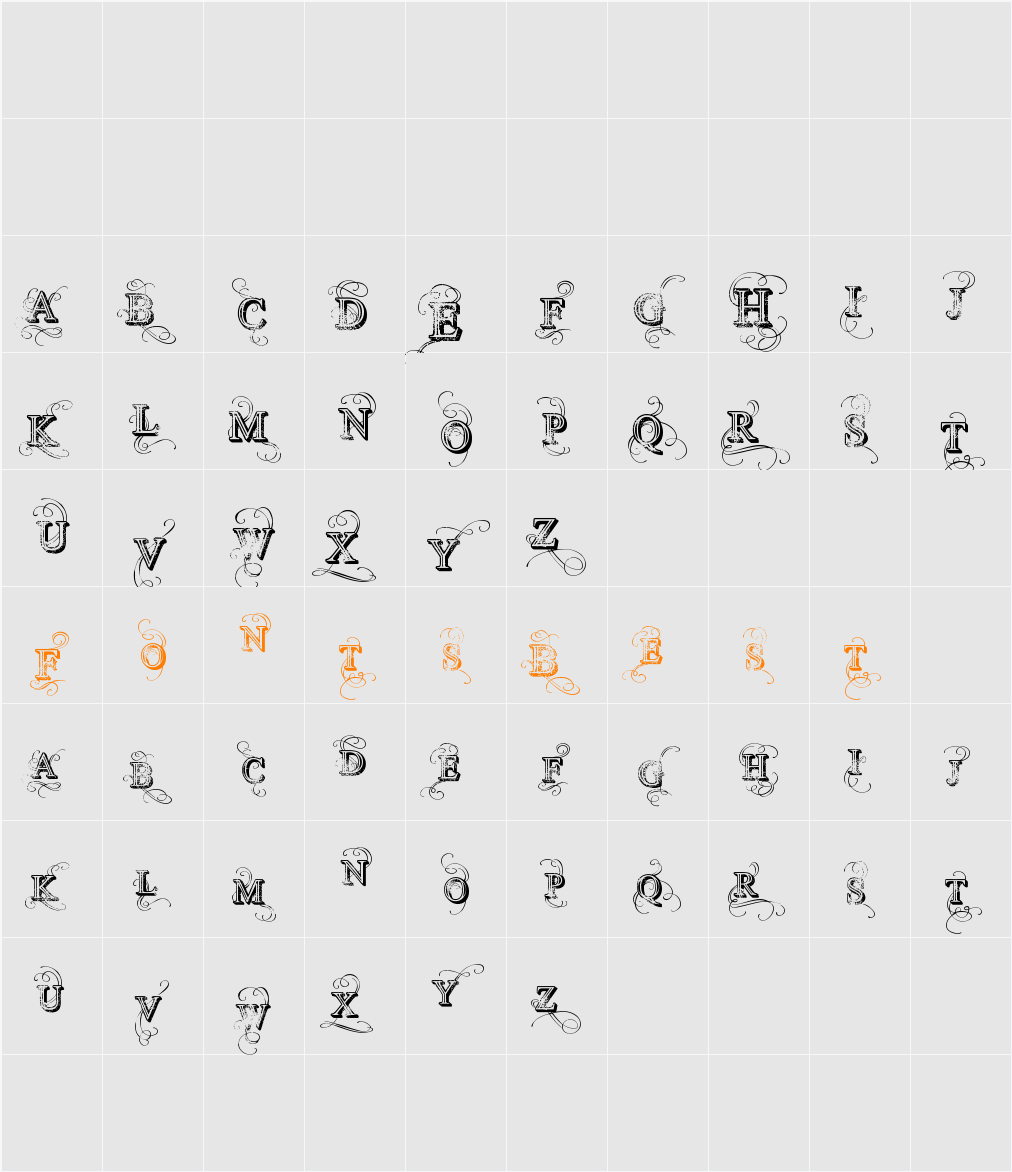 Vtks Simplex Beauty 2 Character Map