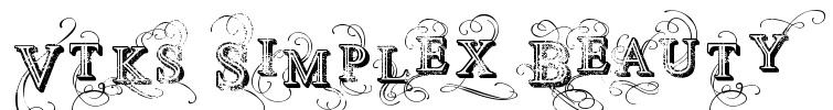 Vtks Simplex Beauty 2 Font Image