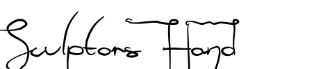 Sculptors Hand Font Image