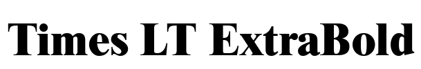 Times LT ExtraBold