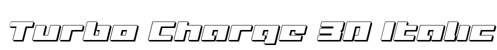 Turbo Charge 3D Italic