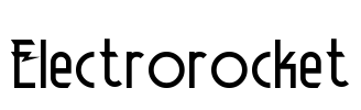 Electrorocket Font Image