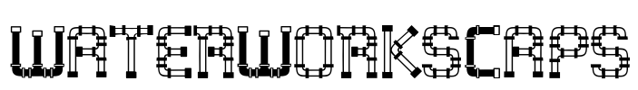 WaterWorksCaps Font Image