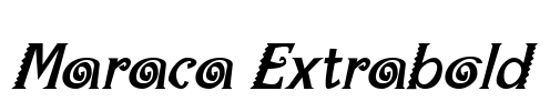 Maraca Extrabold Font Image