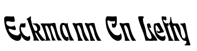 Eckmann Cn Lefty Font Image