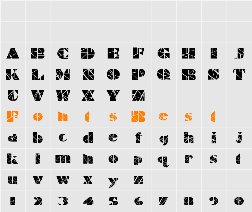 illuminate Character Map