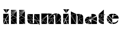 illuminate Font Image