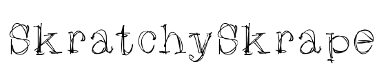 SkratchySkrape Font Image